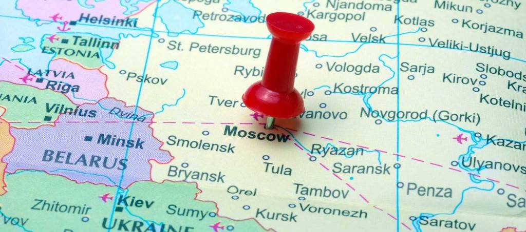 Russland Transporte Landkarte OCS Moskau