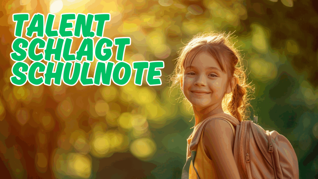 Ein Grundschulkind der dritten Klasse läuft fröhlich mit einem Ranzen auf dem Rücken nach Hause