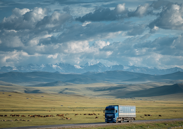 European_truck_crossing_the_vast_Kazakh
